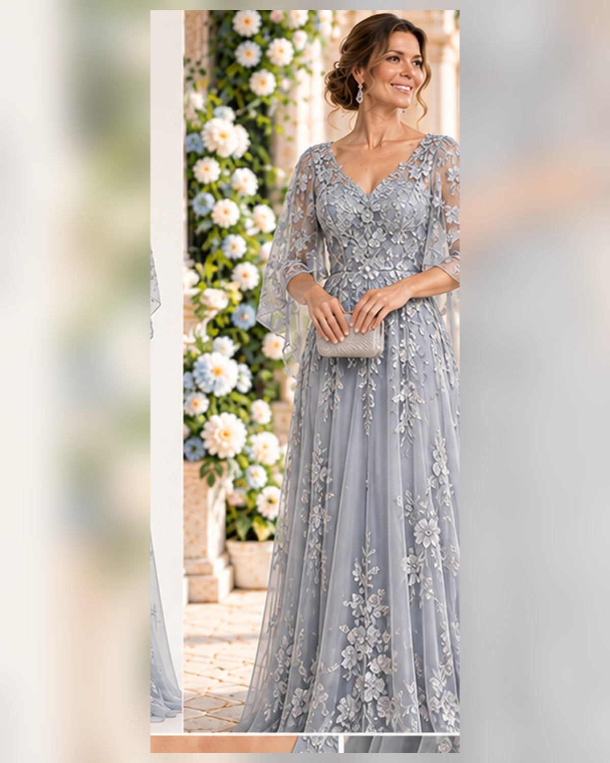 Elise gown wedding scene