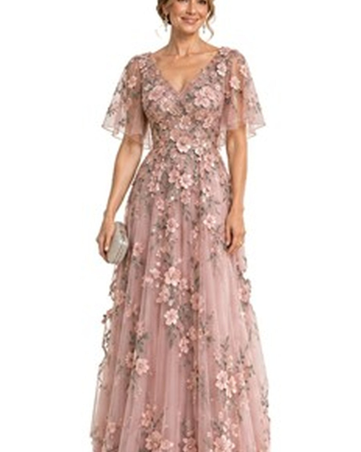 Flora Organza Garden Gown - HD organza floral detail