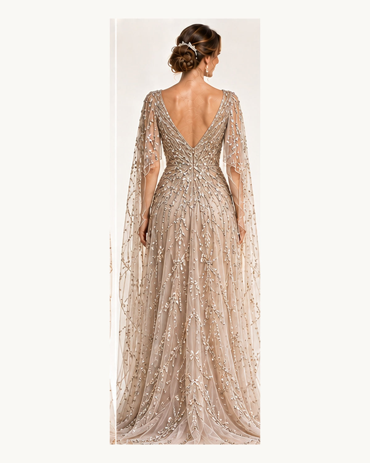 Verona gown back view
